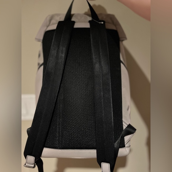 MICHAEL KORS  X ToAsTeD COLL NWT AUTH PEARL LEATHER & SUEDE COOPER MENS BACKPACK - Picture 11 of 11